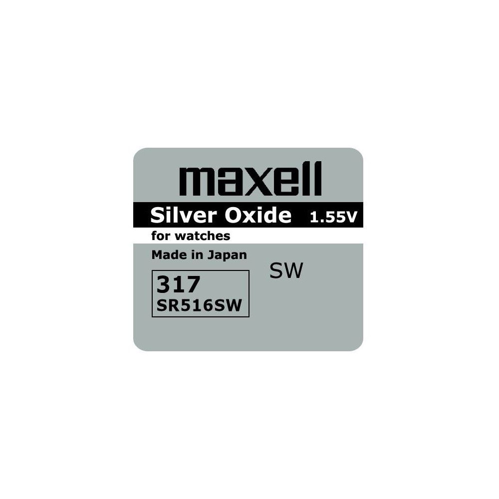 BATERIA MAXELL SR 516 SW/317