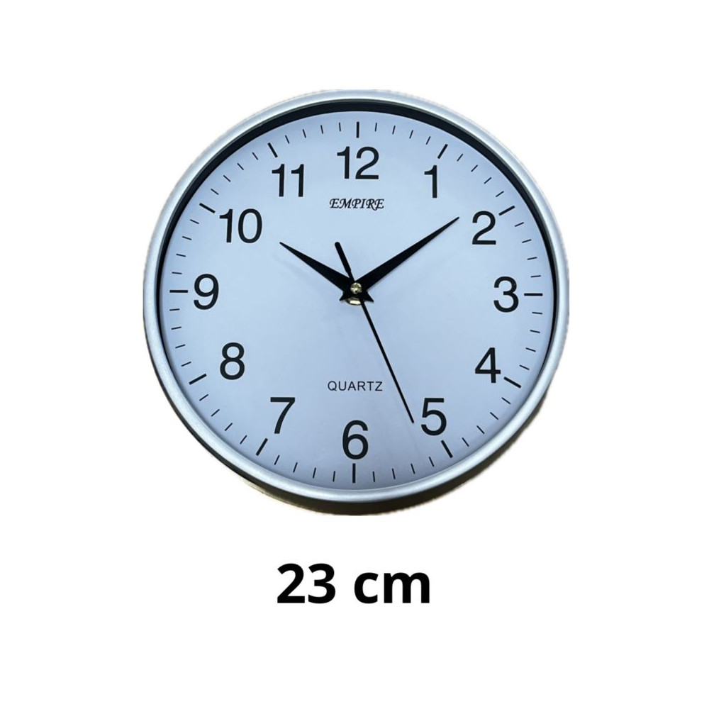 Zegar Empire Srebrny 23/23/4 cm