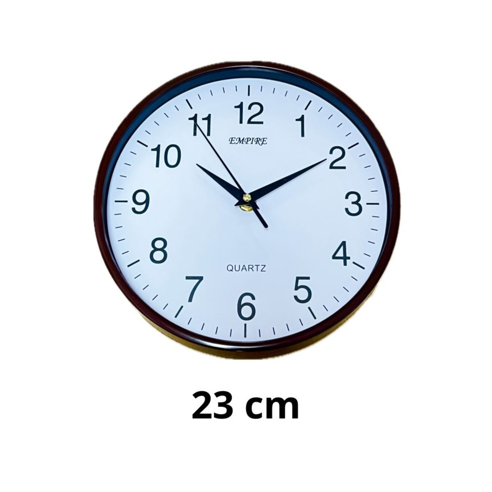 Zegar Empire Brązowy 23/23/4 cm