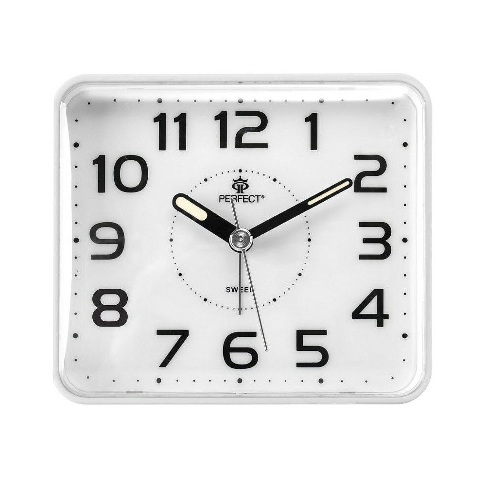 Budzik Kwarcowy Perfect SQ882 SP Biały