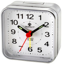 Budzik kwarcowy Perfect SQ883 srebrny