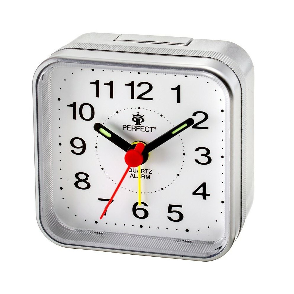 Budzik kwarcowy Perfect SQ883 srebrny